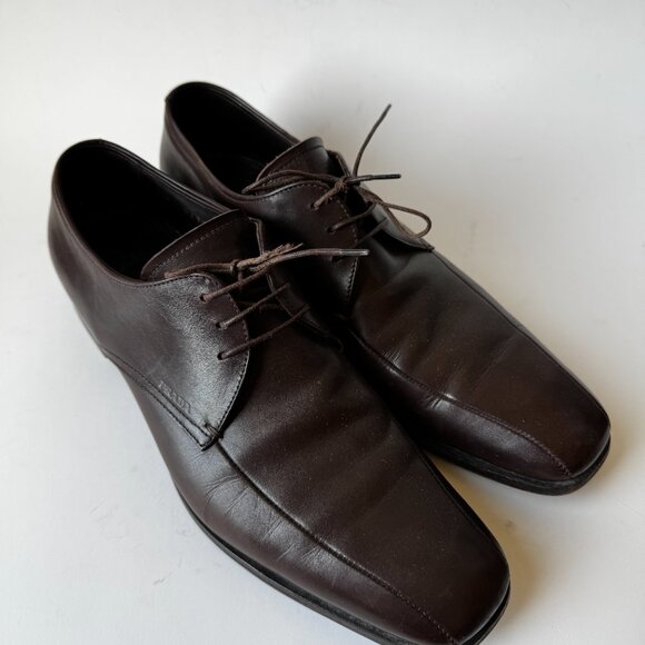 Men's Prada Dress Shoes Size 8 dark brown - Picture 5 of 16